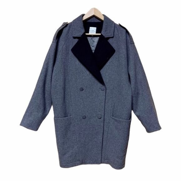 LAP LA Oversized Military Double Breasted Coat Women Size Small or Medium Jacket - Picture 1 of 14